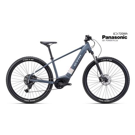 Horský elektrobicykel CTM PULZE GX 2025 – matná sivá / limetková (720Wh)